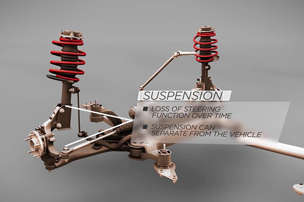 Potholes can affect your suspension