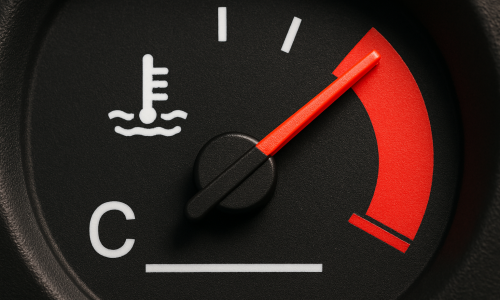 car engine temperature gauge display